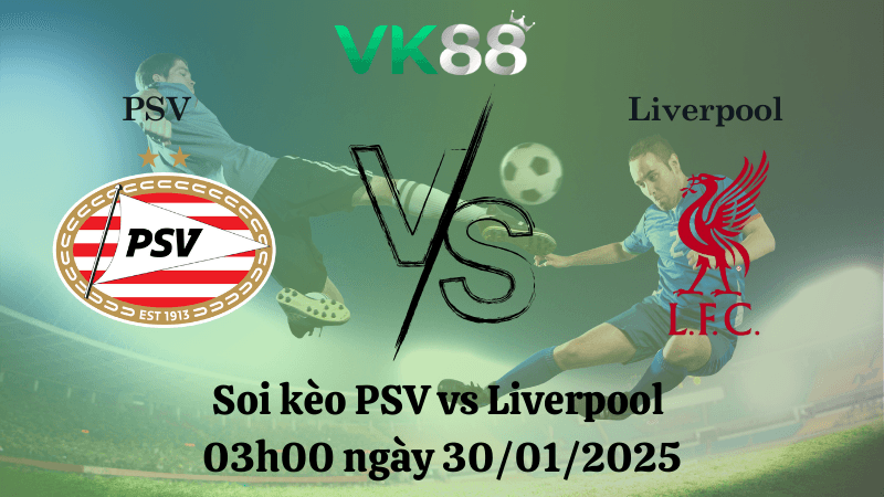 VK88 Nhận định soi kèo PSV vs Liverpool 03h00 ngày 30/01/2025 - Champions League