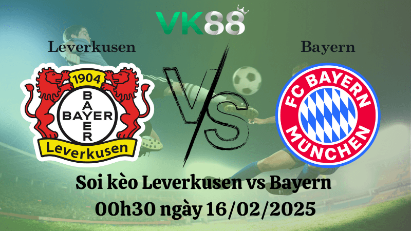 VK88 Nhận định soi kèo Leverkusen vs Bayern 00h30 ngày 16/02/2025 - Bundesliga