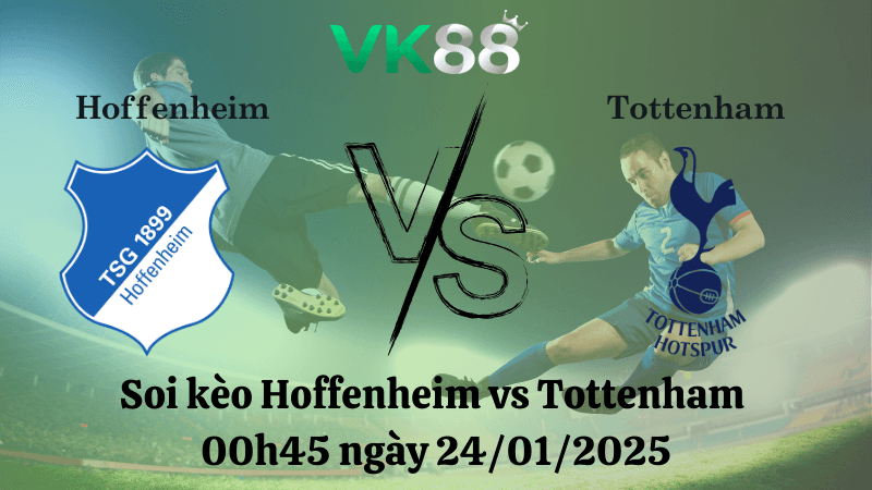 VK88 Nhận định soi kèo Hoffenheim vs Tottenham 00h45 ngày 24/01/2025 - Europa League